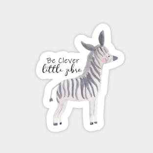 Be Clever Little Zebra Sticker